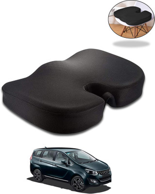 AYW Black Velvet Car Pillow Cushion for Mahindra(Contemporary, Pack of 1)