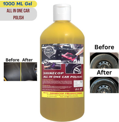 Shinecop Paste Car Polish for Tyres, Dashboard, Leather, Metal Parts, Chrome Accent(1000 ml)