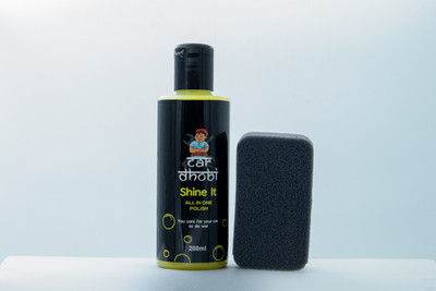CarDhobi Liquid Car Polish for Bumper, Chrome Accent, Exterior, Windscreen(200 ml)