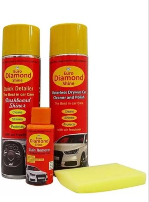 Euro Diamond Shine Liquid Car Polish for Exterior(1400 ml, Pack of 4)