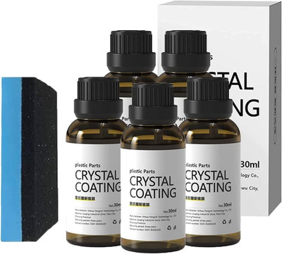 Glosstiy Glam Liquid Car Polish for Bumper, Dashboard, Headlight, Tyres(150 ml, Pack of 5)