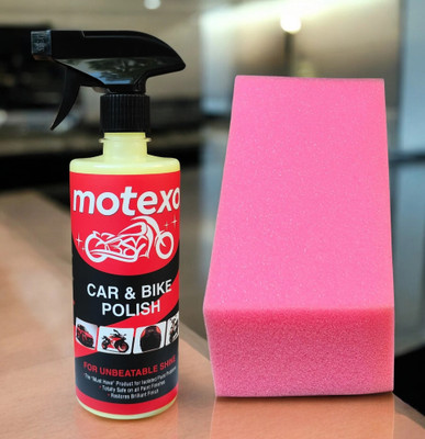 MOTEXO Liquid Car Polish for Dashboard, Bumper, Chrome Accent, Exterior, Leather, Metal Parts, Tyres(500 ml)