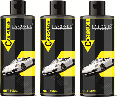 La'Conde Liquid Car Polish for Leather, Headlight, Bumper(150 ml, Pack of 3)