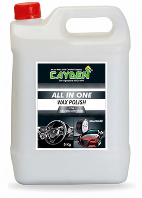 Cayden Liquid Car Polish for Dashboard, Bumper, Chrome Accent, Exterior, Leather, Tyres, Metal Parts, Headlight(5 Kg, Pack of 1)
