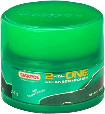 waxpol Paste Car Polish for Exterior, Metal Parts, Bumper, Chrome Accent(100 g, Pack of 1)