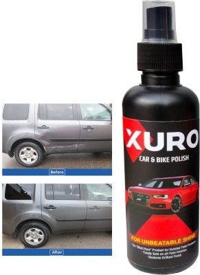 XURO Liquid Car Polish for Metal Parts, Headlight, Leather, Windscreen, Exterior, Chrome Accent, Exterior, Bumper(200 ml, Pack of 1)