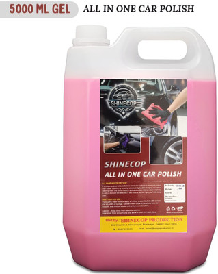 Shinecop Paste Car Polish for Dashboard, Tyres, Metal Parts, Leather, Chrome Accent(5000 ml)