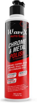 Wavex Liquid Car Polish for Metal Parts, Chrome Accent(350 g, Pack of 1)