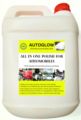 AUTOGLOW Paste Car Polish for Bumper, Chrome Accent, Dashboard, Exterior, Leather, Tyres, Windscreen(5000 ml, Pack of 1)