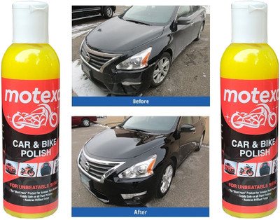 MOTEXO Paste Car Polish for Metal Parts, Chrome Accent, Bumper, Windscreen, Tyres, Metal Parts, Leather(400 ml)