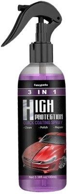 FANCYPERKS Liquid Car Polish for Bumper, Chrome Accent, Dashboard, Exterior, Headlight, Windscreen, Tyres, Metal Parts(120 ml, Pack of 1)