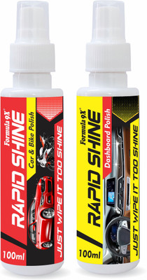 Formula 9x Liquid Car Polish for Exterior, Dashboard(200 ml)