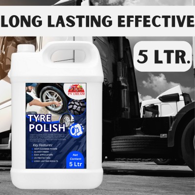 pvdreem Liquid Car Polish for Tyres(5 L, Pack of 1)