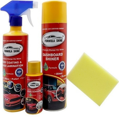 FORMULA SHINE Liquid Car Polish for Dashboard(500 ml, Pack of 3)