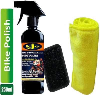 powerteck Liquid Car Polish for Bumper, Dashboard, Exterior, Leather, Metal Parts, Tyres(250 ml, Pack of 1)