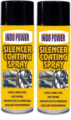INDOPOWER BR1538- SILENCER COATING BLACK (2pcx500ml.)Pack Car Washing Liquid(1000 ml)