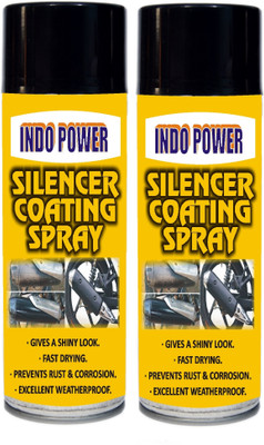 INDOPOWER BR1538- SILENCER COATING BLACK (2pcx500ml.)Pack Car Washing Liquid(1000 ml)