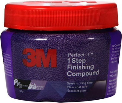 3M Paste Car Polish for Bumper, Chrome Accent, Dashboard, Exterior(100 ml)