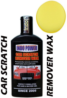 INDOPOWER CAR SCRATCH REMOVER WAX 100ml.+ One Foam Applicator Pad. Car Washing Liquid(100 ml)