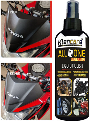 Klencare Liquid Car Polish for Chrome Accent, Bumper, Dashboard, Exterior(100 ml, Pack of 1)