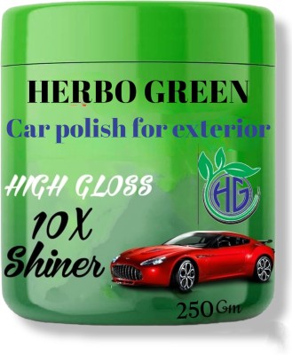 HERBO GREEN Paste Car Polish for Bumper, Chrome Accent, Dashboard, Exterior, Metal Parts, Leather, Tyres(250 ml)