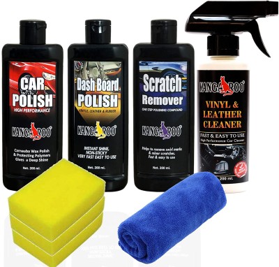 KANGAROO Liquid Car Polish for Dashboard, Exterior, Bumper, Leather, Exterior(800 ml, Pack of 8)