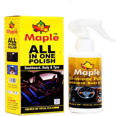 Maple Liquid Car Polish for Exterior, Tyres, Dashboard(200 ml, Pack of 1)