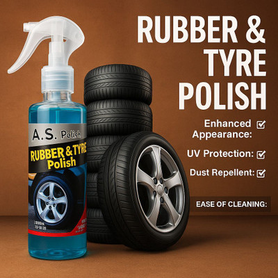 A S AUTO Liquid Car Polish for Tyres, Dashboard, Exterior, Leather, Bumper(1 ml, Pack of 1)