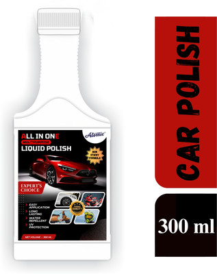 ATOMIC Liquid Car Polish for Dashboard, Tyres, Chrome Accent, Bumper, Exterior(300 ml, Pack of 1)