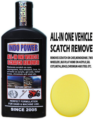 INDOPOWER BR1197- ALL -IN ONE VEHICLE SCRATCH REMOVER 100ml.+ One Foam Applicator Pad. Car Washing Liquid(100 ml)