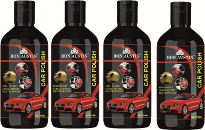 Bon Austin Liquid Car Polish for Leather, Headlight, Bumper(200 ml, Pack of 4)