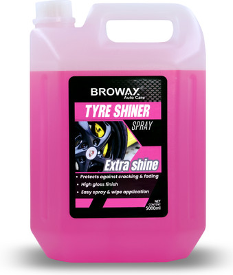 BROWAX Liquid Car Polish for Tyres, Bumper(5 L, Pack of 1)