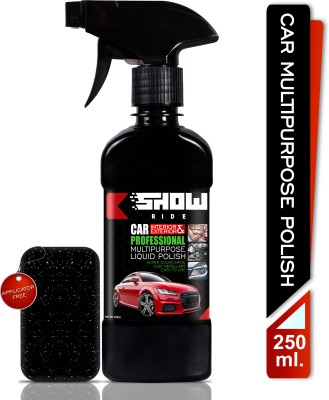 SHOWRIDE Liquid Car Polish for Dashboard, Exterior, Leather, Tyres(250 ml, Pack of 1)