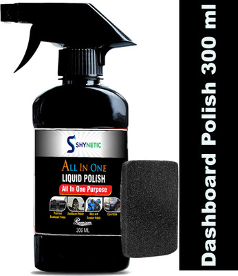 Shynetic Liquid Car Polish for Bumper, Chrome Accent, Dashboard, Exterior, Headlight, Leather, Metal Parts, Tyres(300 ml)