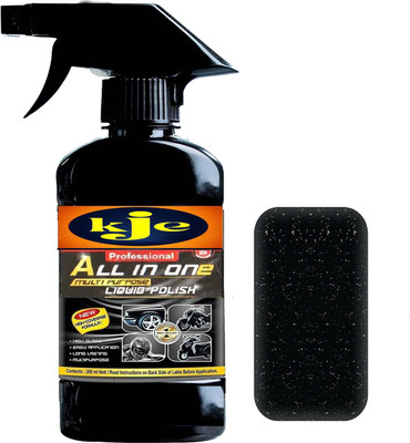 Kje Liquid Car Polish for Bumper, Dashboard, Leather, Metal Parts, Tyres(250 ml, Pack of 1)