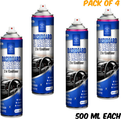 SAPI'S SapiS Dashboard and Leather 2in1 Spray Pack of 4 Vehicle Interior Cleaner(2000 ml)