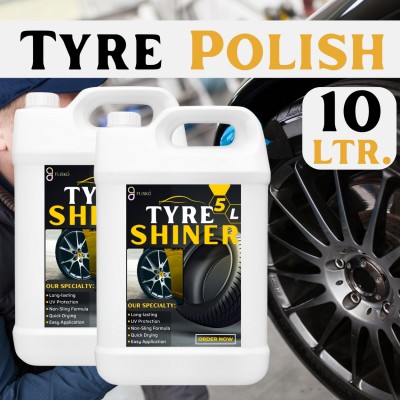 FLISKO Liquid Car Polish for Tyres(10000 ml, Pack of 2)