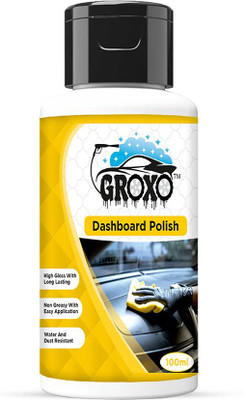 GROXO Liquid Car Polish for Dashboard, Tyres, Exterior, Leather(100 ml, Pack of 1)
