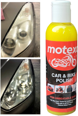 MOTEXO Paste Car Polish for Metal Parts, Chrome Accent, Bumper, Windscreen, Tyres, Metal Parts, Leather(200 ml, Pack of 1)