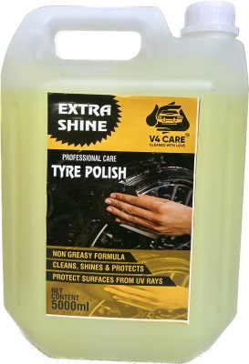 V4 CARE Liquid Car Polish for Tyres(5000 ml, Pack of 1)