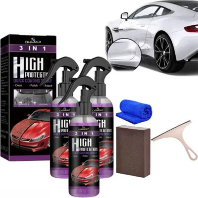 Sandarbh Liquid Car Polish for Dashboard, Bumper, Chrome Accent, Windscreen, Tyres(300 ml, Pack of 3)