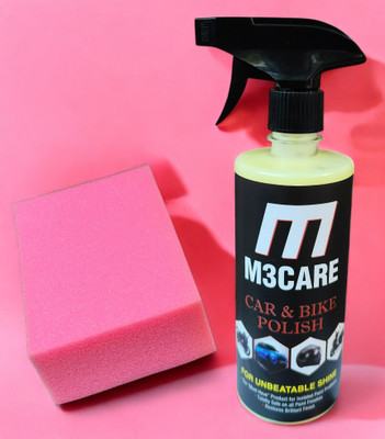 M3CARE Liquid Car Polish for Dashboard, Bumper, Chrome Accent, Exterior, Leather, Metal Parts, Tyres(500 ml, Pack of 1)