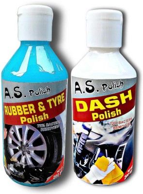 A S AUTO Paste Car Polish for Bumper, Chrome Accent, Dashboard, Exterior, Tyres, Windscreen, Metal Parts(400 ml, Pack of 2)