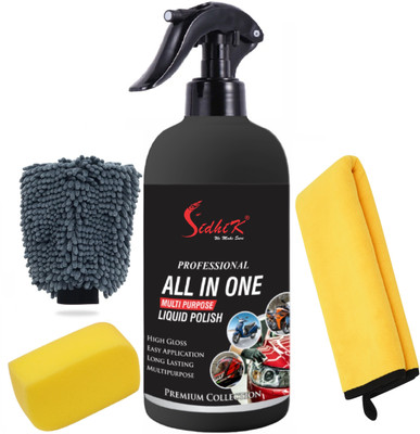 SidhiK Liquid Car Polish for Bumper, Exterior, Windscreen, Headlight(300 ml, Pack of 1)