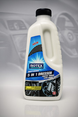 Rotex Liquid Car Polish for Bumper, Tyres, Exterior(1000 ml)