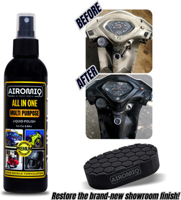 airomiq Liquid Car Polish for Exterior, Dashboard, Metal Parts, Bumper(200 ml, Pack of 1)