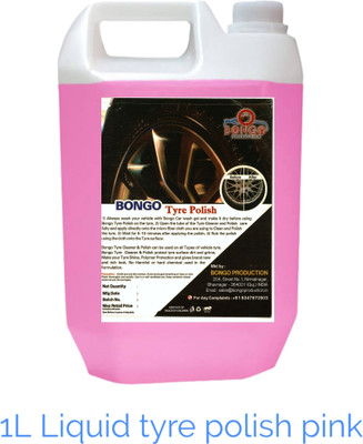 bongoproduction Liquid Car Polish for Tyres, Bumper(1000 ml)