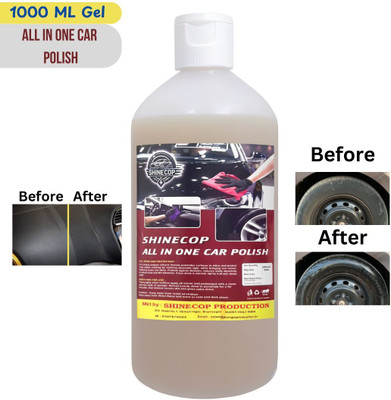 Shinecop Paste Car Polish for Tyres, Dashboard, Leather, Metal Parts, Chrome Accent(1000 ml)