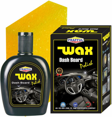 PRAFFUL Liquid Car Polish for Dashboard, Leather, Metal Parts, Bumper, Chrome Accent, Headlight, Exterior(140 ml, Pack of 1)
