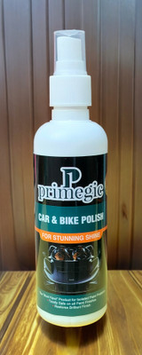 PRIMEGIC Liquid Car Polish for Metal Parts, Leather, Windscreen, Headlight, Exterior, Dashboard, Chrome Accent, Bumper(200 ml, Pack of 1)